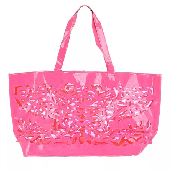 New C&G By Cleric Pink PVC Ex-Large Breach Tote - Picture 1 of 4